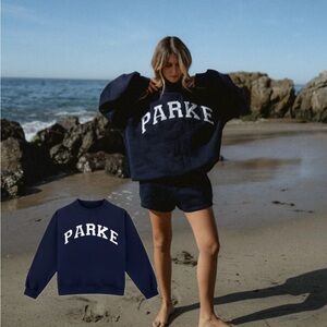 Navy Blue Parke Mock neck Neck Sweater